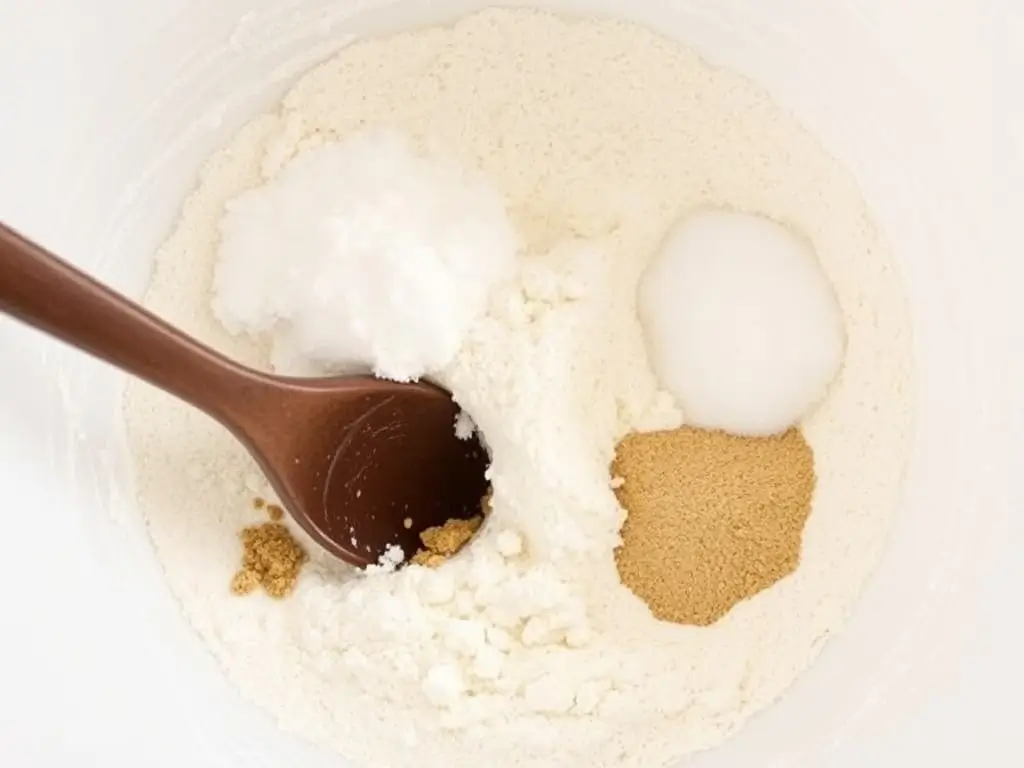 Combining dry ingredients for gluten-free Irish soda bread recipe