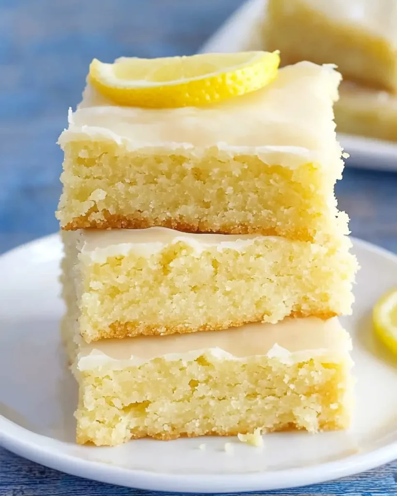 Slicing Gluten-Free Lemon Brownies into squares